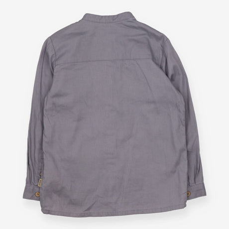 Grandad Shirt Grey with Dinosaur