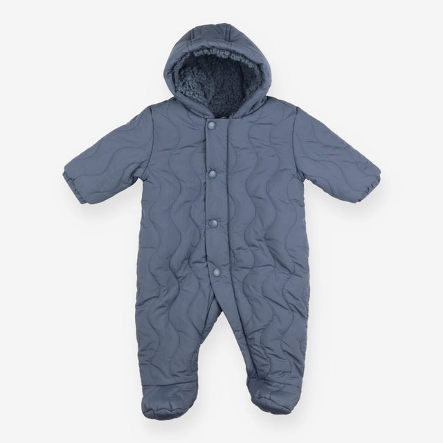 Blue Fleece Lined Pramsuit
