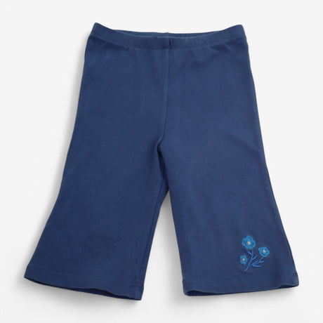 Trouser Jersey Blue Flares with Blue Flowers