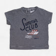 T-shirt SS Blue Stripe Summer Club Print