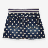 Blue Denim Polka Dot Skirt 
