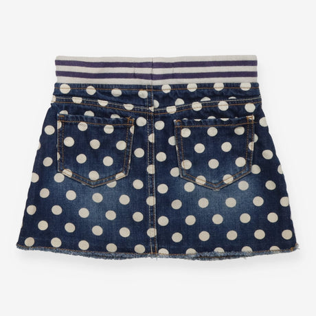 Blue Denim Polka Dot Skirt 