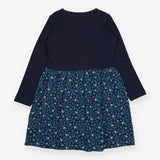 Dress Jersey Navy Top with Floral Skirt