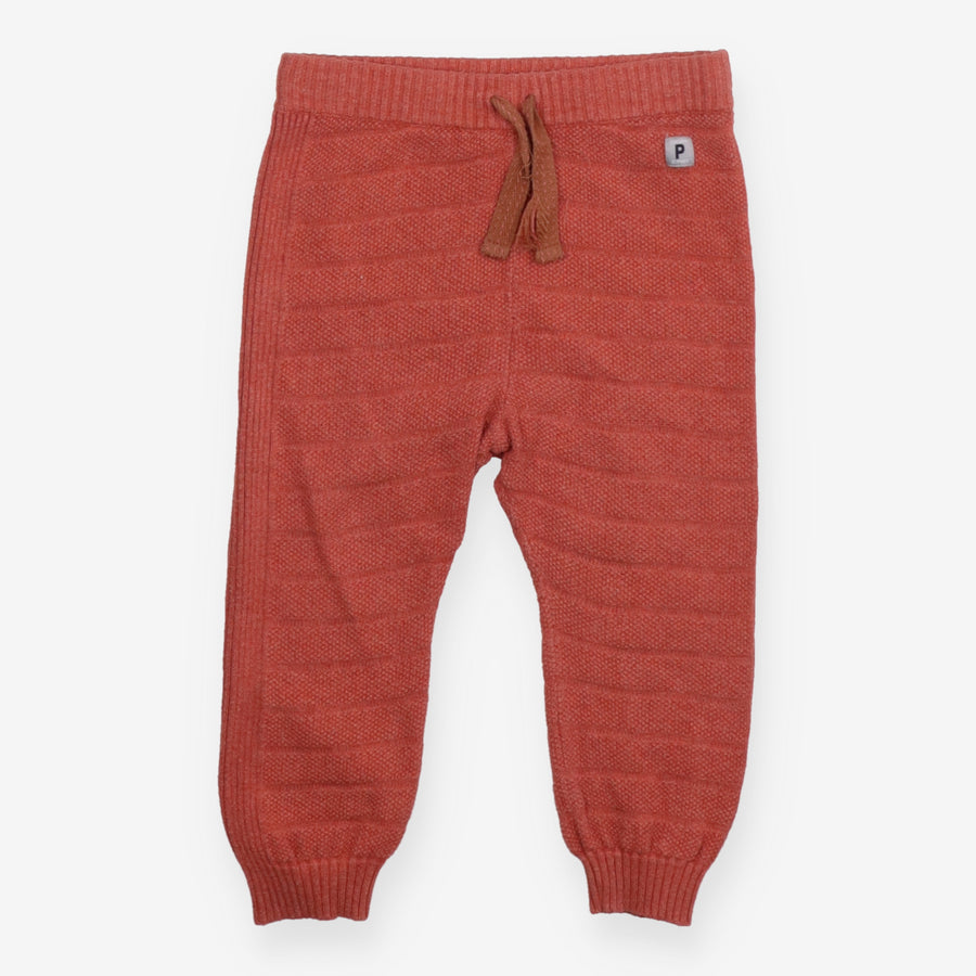 Joggers Knit Rust with Drawstring