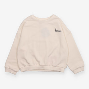 Cream "Love" Sweater