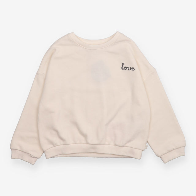 Cream "Love" Sweater
