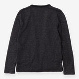 Dark Grey Silver Cardigan Metallic Knit