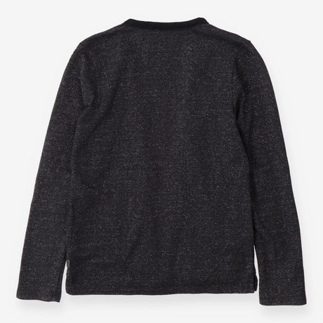 Dark Grey Silver Cardigan Metallic Knit