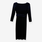 Luxe Velvet Wrap Maternity Dress Occasion Party