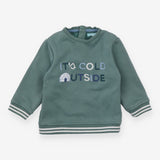 Green Igloo slogan sweater 