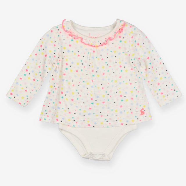 T-Shirt Long Sleeve Neon Stars with Bodysuit