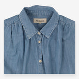 Shirt blue chambray button down