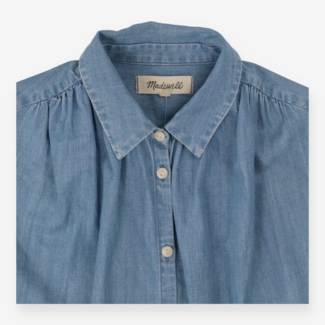 Shirt blue chambray button down