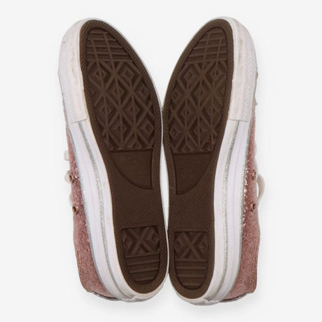 Trainers Pink and Silver Glitter