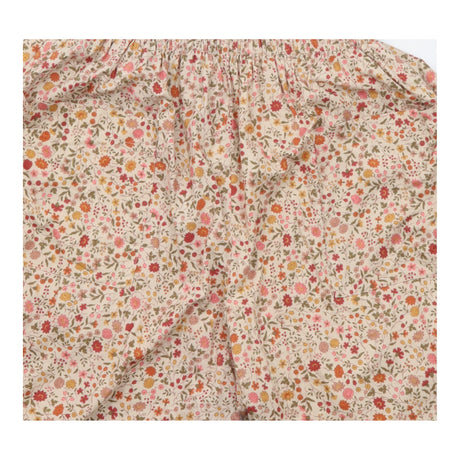 100% Cotton Vintage Floral Elastic Waist Trousers 