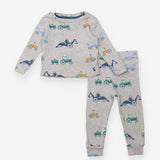 Pyjamas Set Grey Farm Animals Driving Tractors