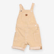 Shortie Dungaree Yellow and white Stripe