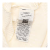 Long Sleeve Top Cream Ribbed Organic Cotton