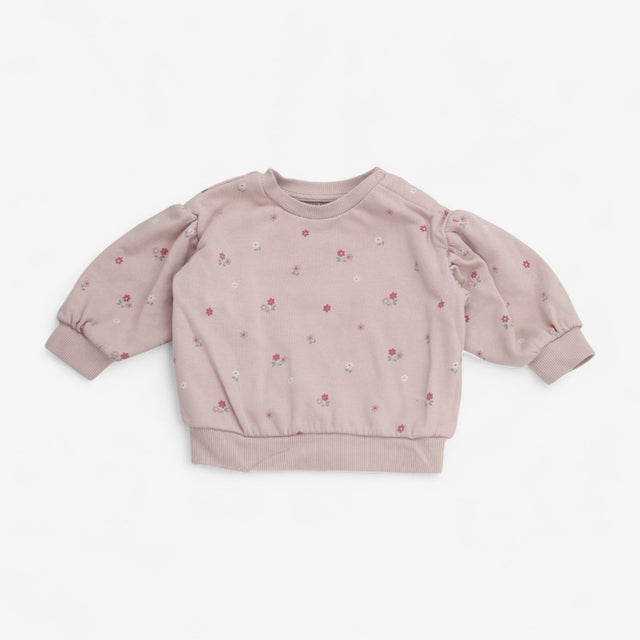 Outfit Jumper and Leggings Pink with Flower Print