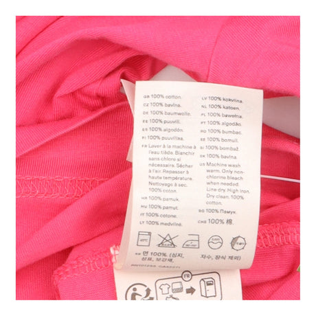 T-Shirt Bright Pink Crew Neck Short Sleeve Relaxed