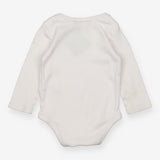 White long sleeve bodysuit with elephants and star