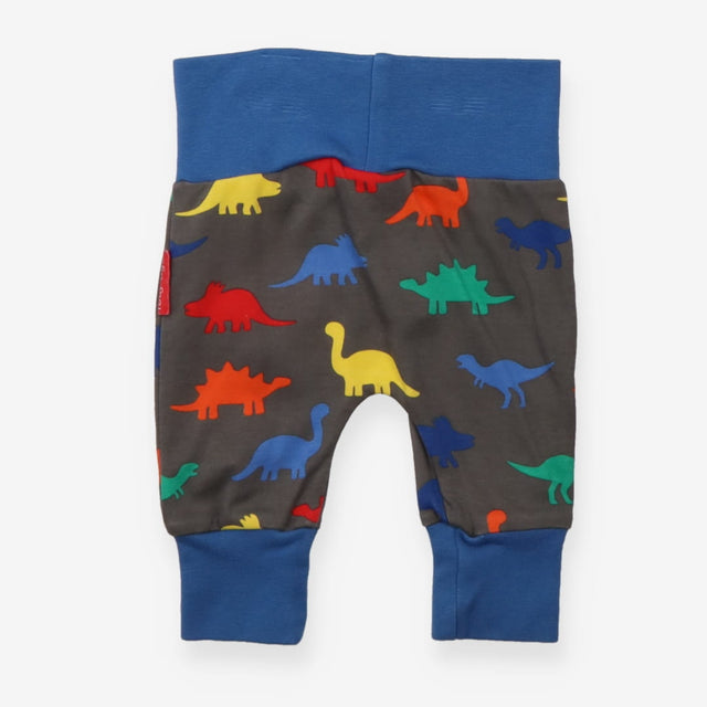 Legging Brown with Dinosaurs with Blue Waistband