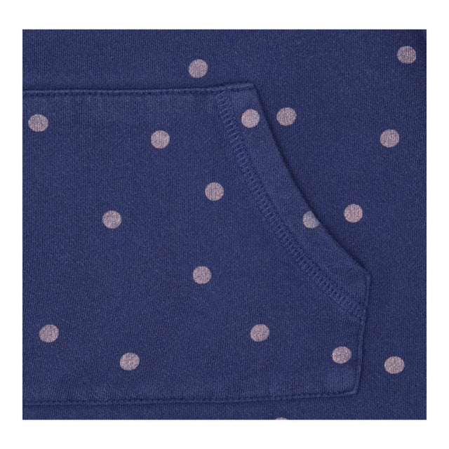 Sweater Navy Pink Polka Dot