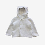Hooded grey cardigan