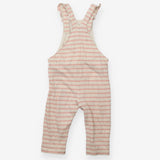 Jersey Dungaree Pink and Cream Strip with Flutterb