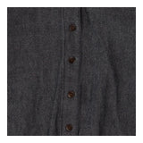 Organic Cotton Shirt Dress | Grey Herringbone Weav