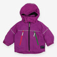 Waterproof Coat Purple with Pink and Green Zips