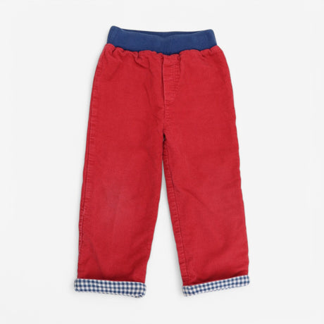 Trousers Reversible Red Cord Pull on 