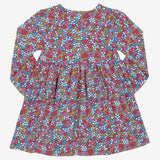 Berry ditsy dress