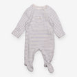 Sleepsuit zip blue and white stripe