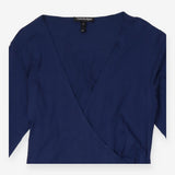 Dress navy wrap - maternity