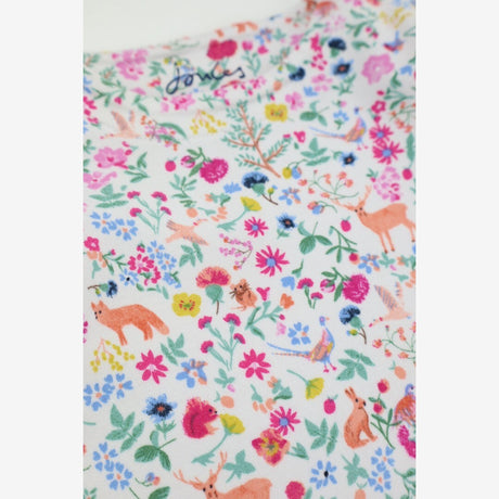 bright floral and woodland animal long sleeved jer