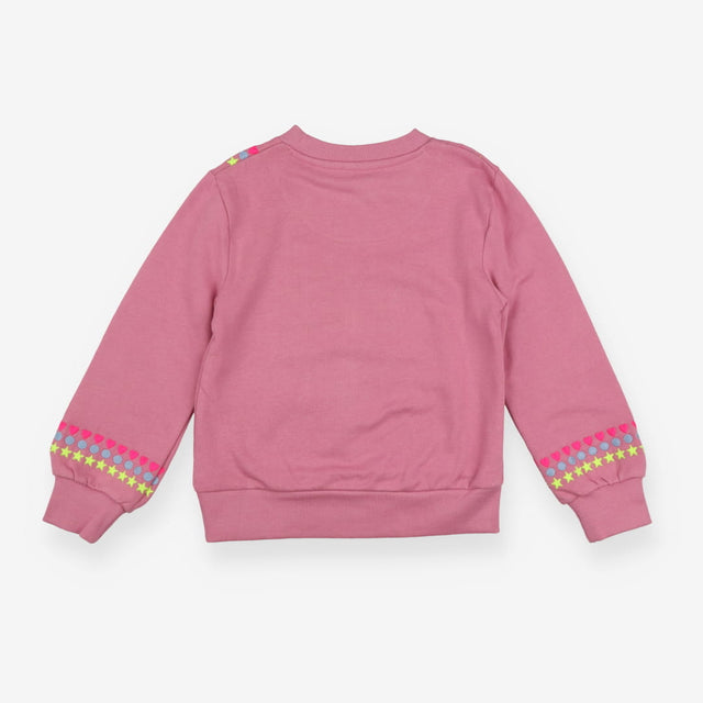 Sweater pink hearts circles and stars