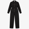 Black Corduroy Maternity Boiler Suit