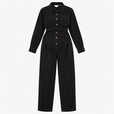 Black Corduroy Maternity Boiler Suit