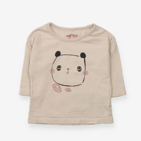 T-shirt cream panda
