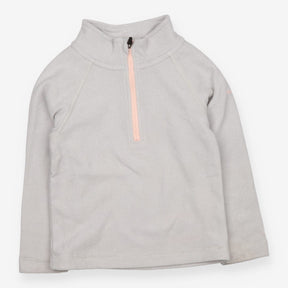 Fleece sweater Half Zip Grey and Pink
