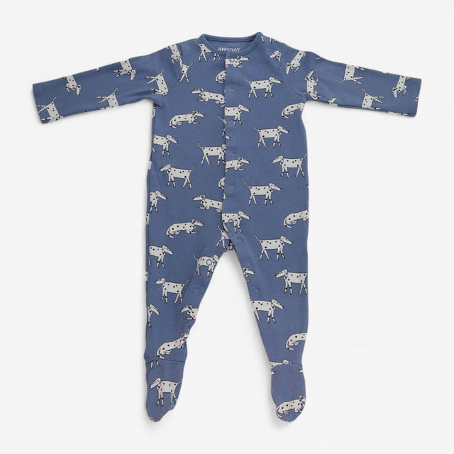 Sleepsuit Blue with Dalmatians