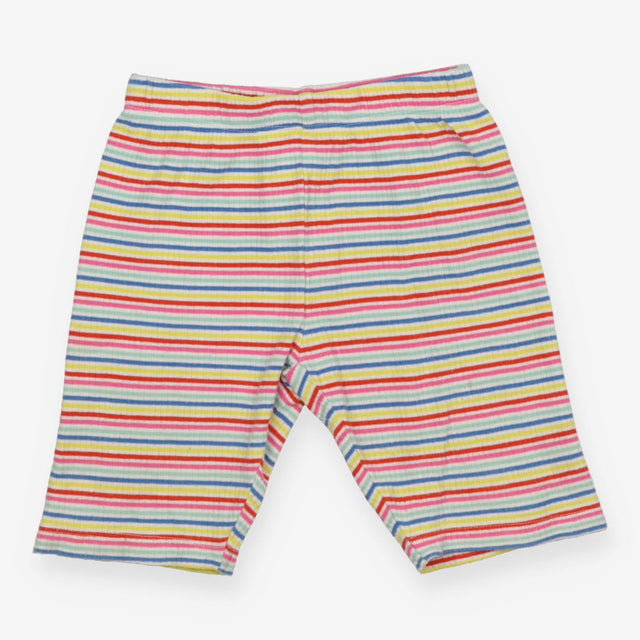 Cycling shorts rib rainbow striped