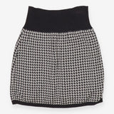Maternity Knitted Skirt Grey and Cream Houndstooth