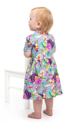 Skater Dress Lilac Hummingbird
