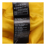 Coat Mustard Yellow Hooded Zip Front Rain Parka