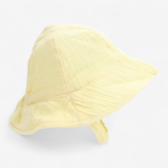 Sun hat yellow with strap