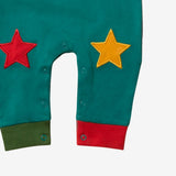 Sea Green Star Dungarees