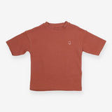 T-Shirt Waffle Brown with Winky Face