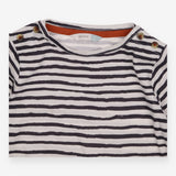 T-shirt long sleeved black white striped